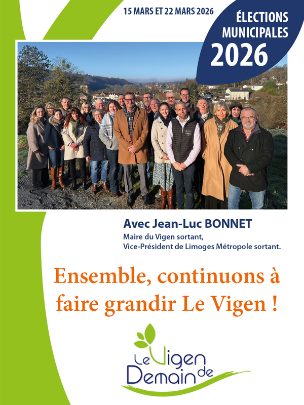 Jean-Luc BONNET Maire du Vigen et Vice-Président de Limoges Métropole,le vigen de demain, élections municipales 2026, élections, municipales, Jean-Luc Bonnet, le vigen, commune, programme, le vigen, politique, village, bourg, projet, levigendedemain, votez, projet, territoire, haute-vienne